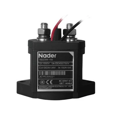 NDZ3W 고전압 DC 전기 접촉기 1000V 12V 접촉기 고속 충전 파일